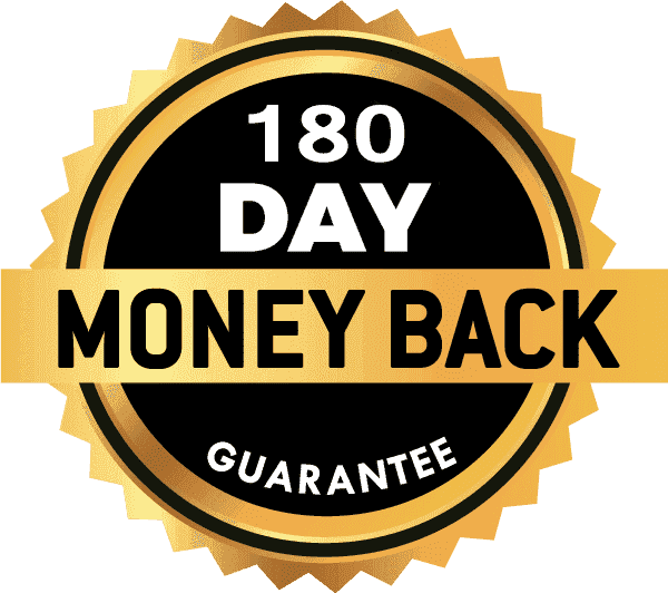 Prosta Peak 180 Days Money Back Guarantee Badge